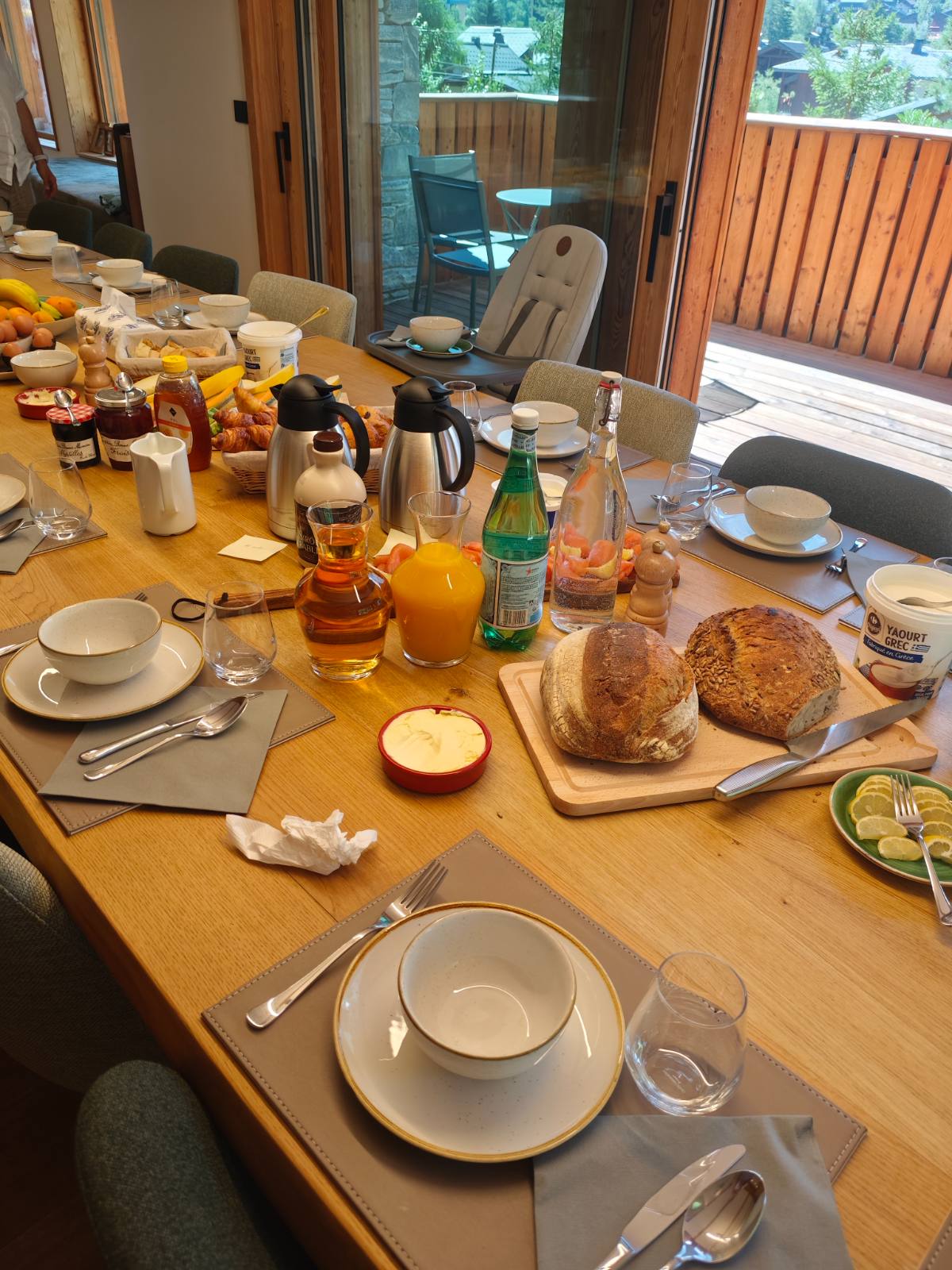 Breakfast table