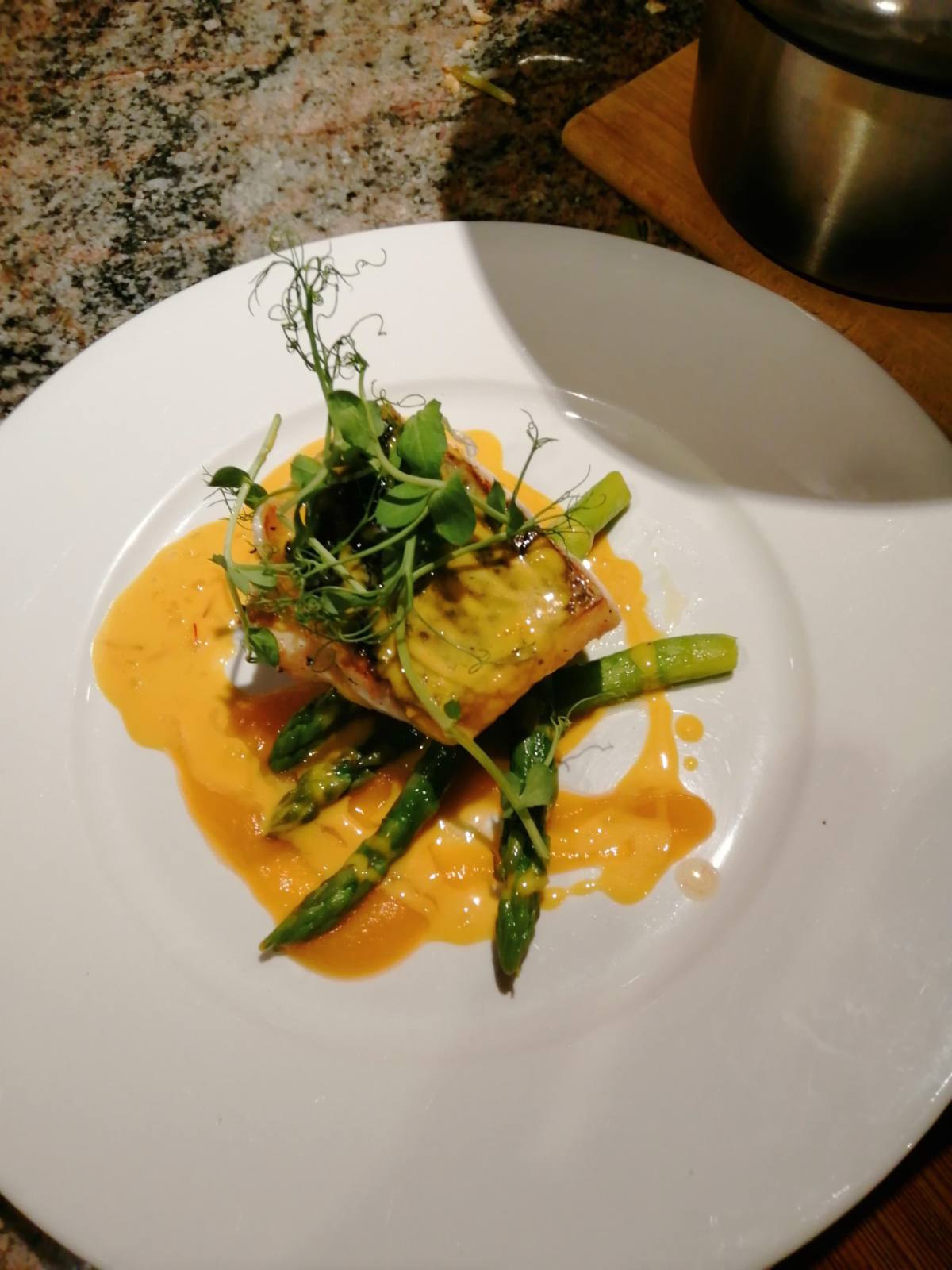 Fillet of seabass main course